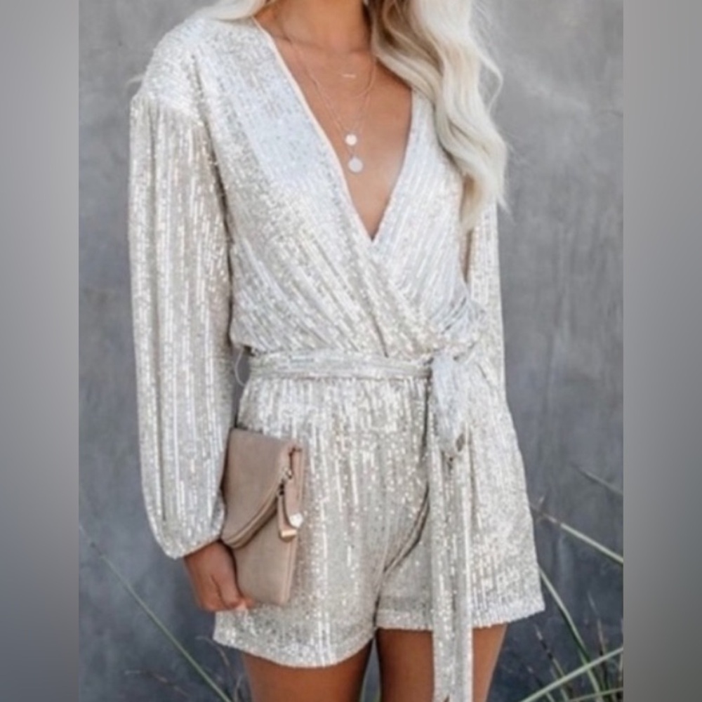 Sequin Romper OnTwelfth